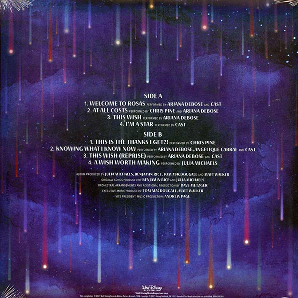 Ariana Debose, Chris Pine, Angelique Cabral, Julia Michaels - Wish: Original Motion Picture Soundtrack (ltd. ed.) (LP) - PureSound Records