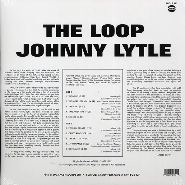Johnny Lytle - The Loop (LP) - PureSound Records