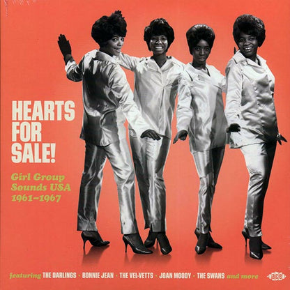Bonnie Jean, The Darlings, The Vel-Vetts, Joan Moody, Etc. - Hearts For Sale: Girl Group Sounds USA 1961-1967 (LP) - PureSound Records