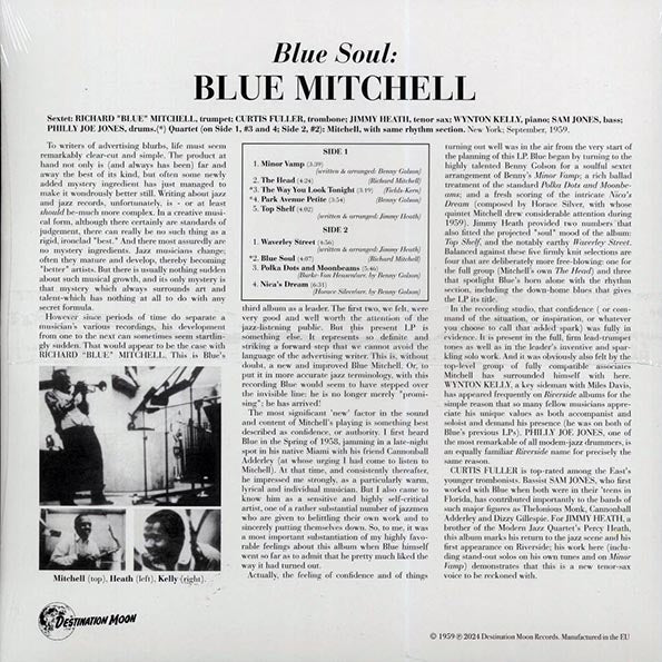 Blue Mitchell Sextet - Blue Soul (ltd. 500 copies made) (clear vinyl) - PureSound Records