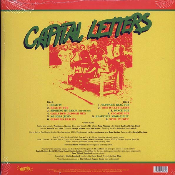 Capital Letters - Reality (LP) - PureSound Records