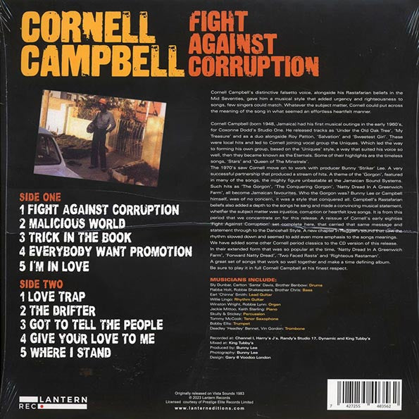 Cornell Campbell - Fight Against Corruption (LP) - PureSound Records