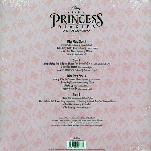 Mandy Moore, Backstreet Boys, Krystal Harris, Etc. - The Pricess Diaries: Original Soundtrack (2xLP) (LP) - PureSound Records