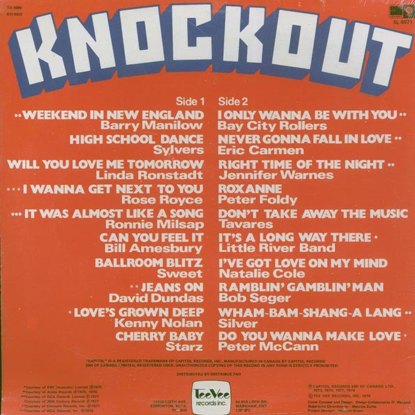 Linda Ronstadt, Bay City Rollers, Little River Band, Etc. - Knockout Round II (LP) - PureSound Records