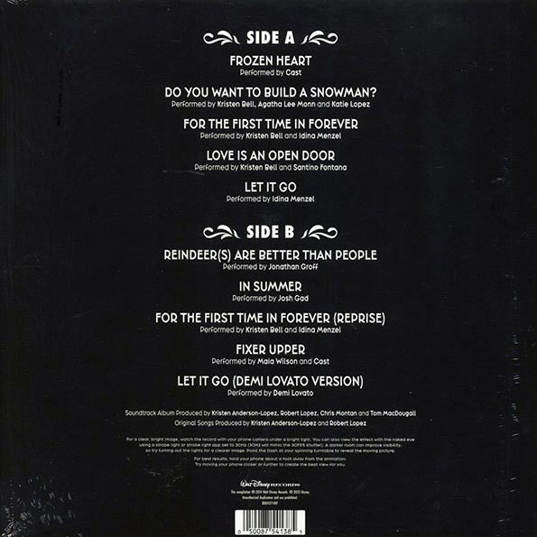 Various - Frozen: The Songs (zeotrope vinyl) (LP)