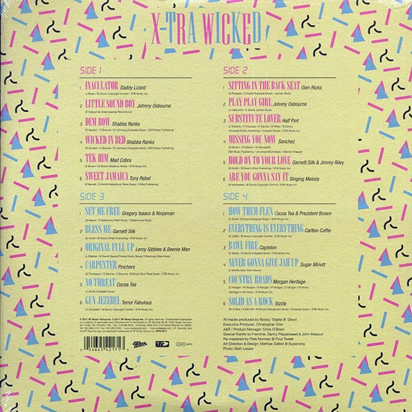 Bobby Digital, Johnny Osbourne, Shabba Ranks, Half Pint, Garnett Silk, Daddy Lizard, Cocoa Tea, Etc. - X-Tra Wicked (LP) - PureSound Records