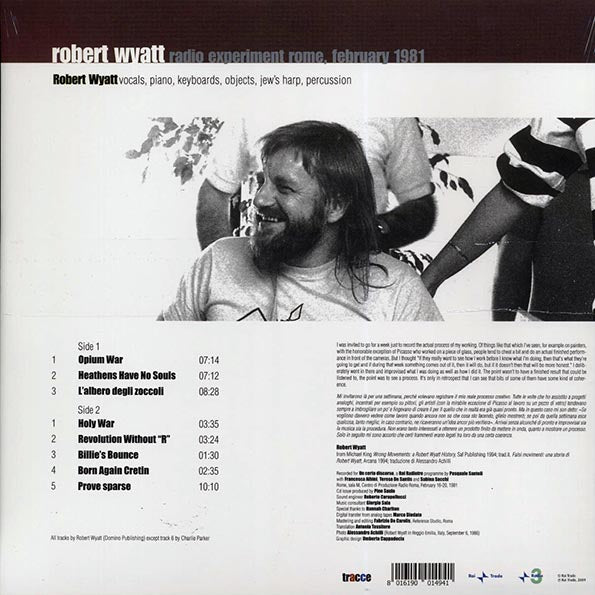 Robert Wyatt - Radio Experiment Rome, February 1981 (LP)