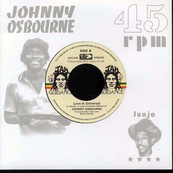 Johnny Osbourne - Love Is Universal  /  The Roots Radics - Dangerous Match One (7")