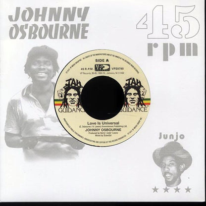 Johnny Osbourne - Love Is Universal  /  The Roots Radics - Dangerous Match One (7")