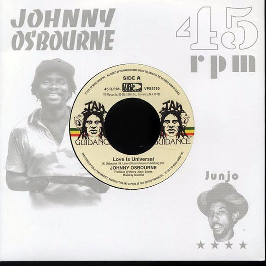 Johnny Osbourne - Love Is Universal  /  The Roots Radics - Dangerous Match One (7")
