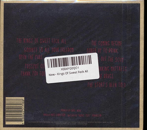 Sir Reg - Kings of Sweet Feck All (CD)