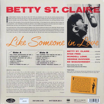 Betty St. Claire - Like Someone In Love (+2 bonus tracks) (ltd. ed.) (LP) - PureSound Records