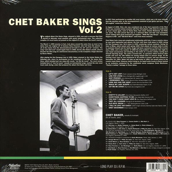 Chet Baker - Chet Baker Sings Volume 2 (ltd. ed.) (LP) - PureSound Records