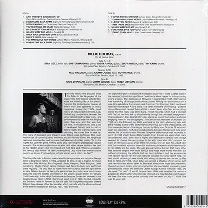 Billie Holiday - Billie Holiday At Storyville Featuring Stan Getz (ltd. ed.) (180g) (LP) - PureSound Records