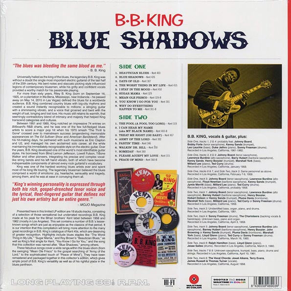 BB King - Blue Shadows: Underrated Kent Recordings 1958-1962 (ltd. ed.) (180g) (LP) - PureSound Records