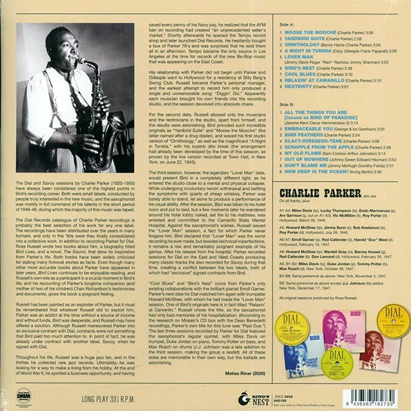 Charlie Parker - Bird Of Paradise: Best Of The Dial Masters (ltd. ed.) (180g) (LP) - PureSound Records