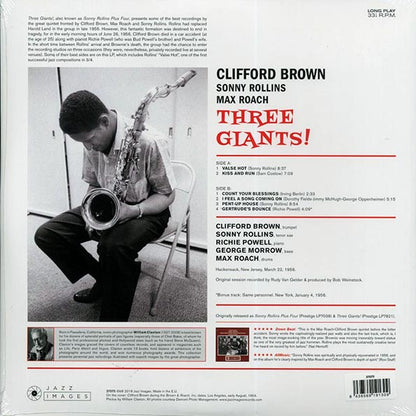 Clifford Brown, Sonny Rollins, Max Roach - Three Giants! (+bonus track) (ltd. ed.) (LP) - PureSound Records