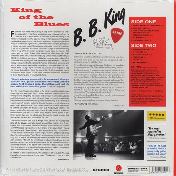 BB King - King Of The Blues (+2 bonus tracks) (ltd. ed.) (180g) (LP) - PureSound Records