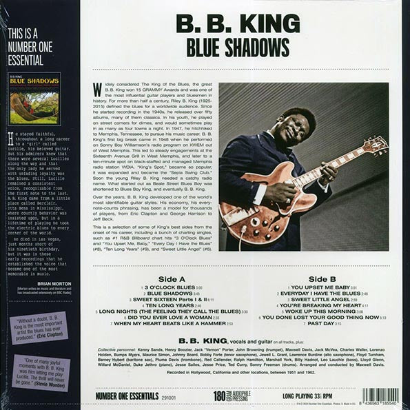 BB King - Blue Shadows: Outstanding Recordings 1951-1962 (ltd. ed.) (LP) - PureSound Records