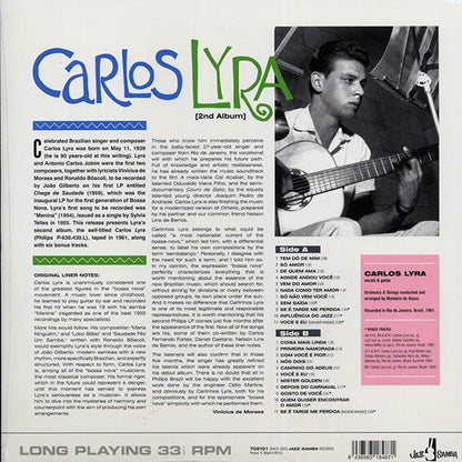 Carlos Lyra - Carlos Lyra (+8 bonus tracks) (ltd. ed.) (LP) - PureSound Records