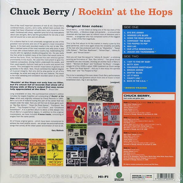 Chuck Berry - Rockin' At The Hops (+4 bonus tracks) (ltd. ed.) (180g) (LP) - PureSound Records