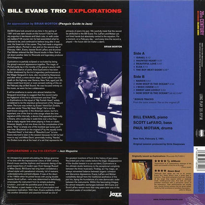 Bill Evans Trio - Explorations (+2 bonus tracks) (ltd. ed.) (180g) (LP) - PureSound Records