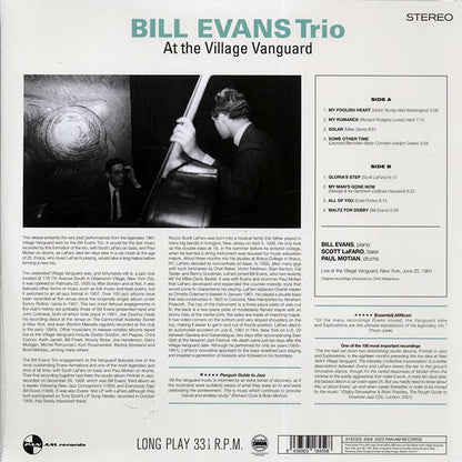 Bill Evans Trio - At The Village Vanguard (ltd. ed.) (LP) - PureSound Records