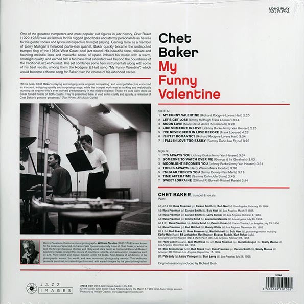 Chet Baker - My Funny Valentine (ltd. ed.) (LP) - PureSound Records