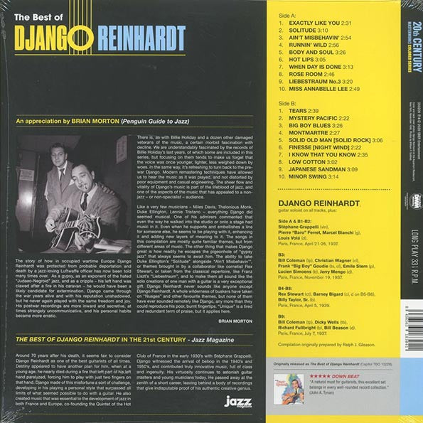 Django Reinhardt - The Best Of Django Reinhardt (ltd. ed.) (180g) (LP) - PureSound Records