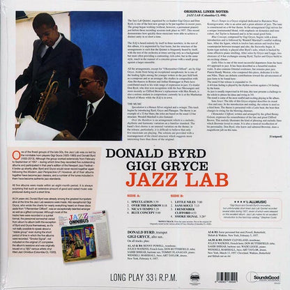 Don Byrd, Gigi Gryce - Jazz Lab (+bonus track) (ltd. ed.) (LP) - PureSound Records