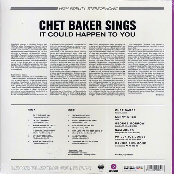 Chet Baker - Sings: It Could Happen To You (+2 bonus tracks) (ltd. ed.) (180g) (LP) - PureSound Records