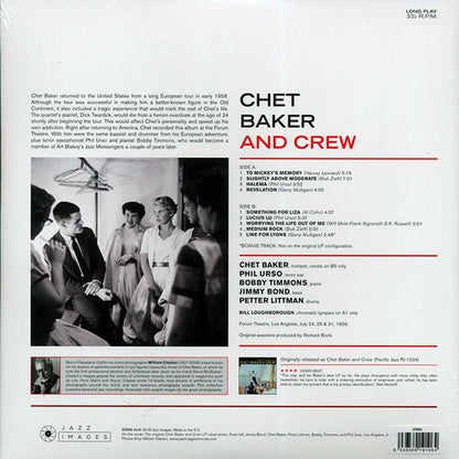 Chet Baker & Crew - Chet Baker & Crew (+bonus track) (ltd. ed.) (LP) - PureSound Records