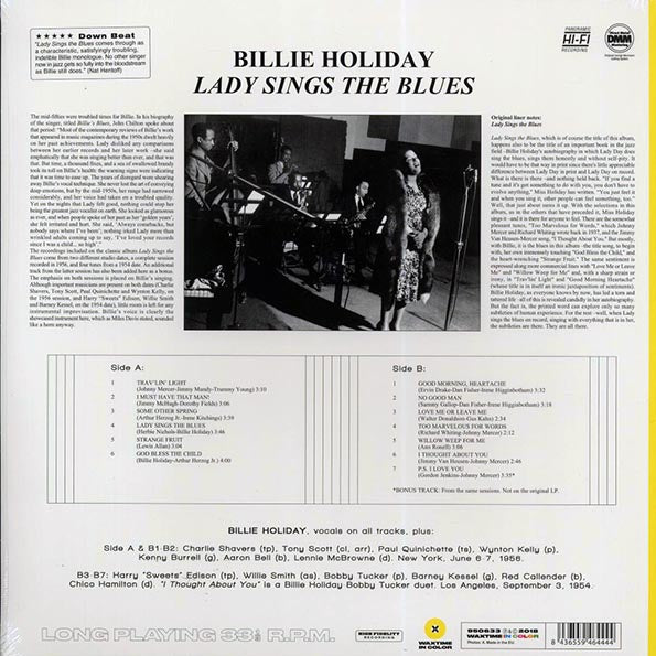 Billie Holiday - Lady Sings The Blues (+bonus track) (ltd. ed.) (180g) (LP) - PureSound Records