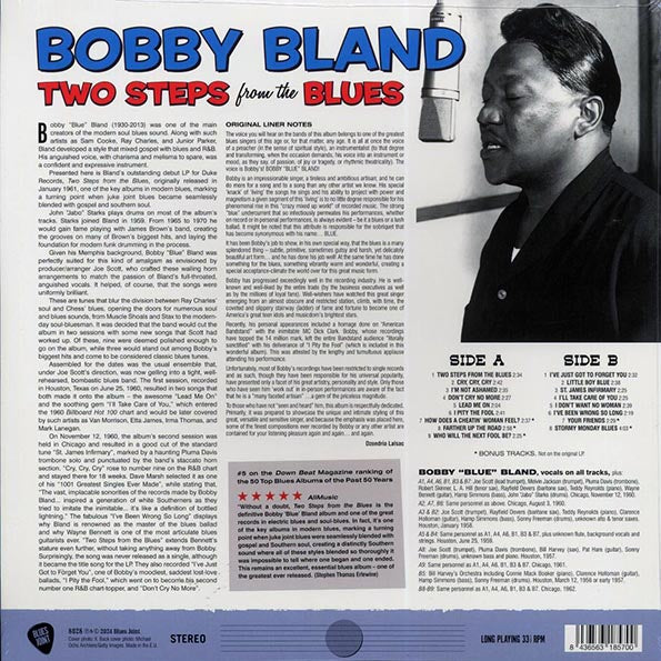 Bobby Bland - Two Steps From The Blues (+5 bonus tracks) (ltd. ed.) (LP) - PureSound Records