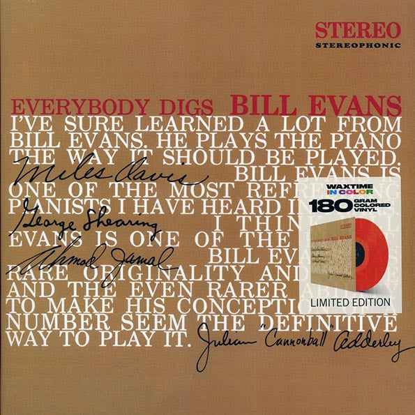 Bill Evans - Everybody Digs Bill Evans (ltd. ed.) (180g) (red vinyl) - PureSound Records