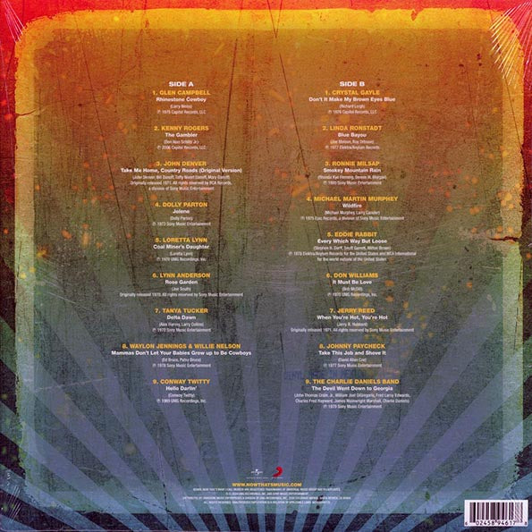 Dolly Parton, John Denver, Kenny Rogers, The Charlie Daniels Band, Jerry Reed, Etc. - Now That’s What I Call Country Classics 70s (LP) - PureSound Records