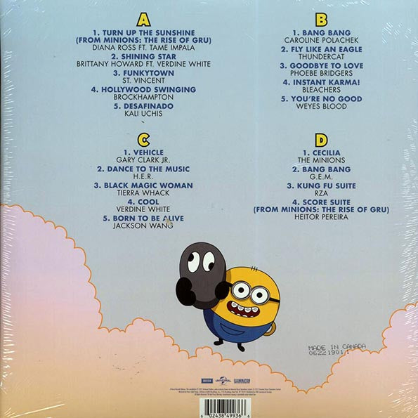 Diana Ross, Tame Impala, Brittany Howard, St. Vincent, Etc. - Minions: The Rise Of Gru Original Motion Picture Soundtrack (2xLP) (LP) - PureSound Records