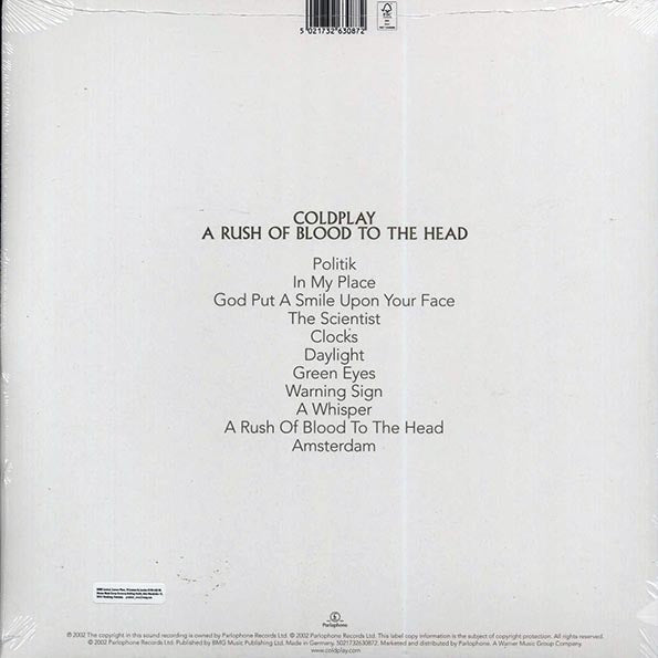 Coldplay - A Rush Of Blood To The Head (LP) - PureSound Records