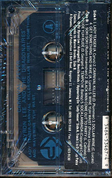 Byron Lee A The Dragonaires - Carnival Fever (TAPE) - PureSound Records