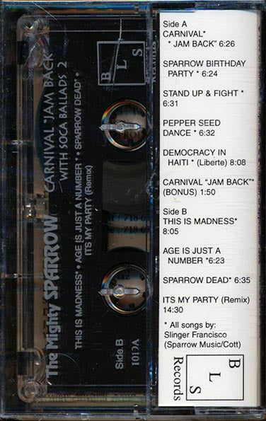 Mighty Sparrow - Carnival Jam Back With Soca Ballads 2 (TAPE) - PureSound Records
