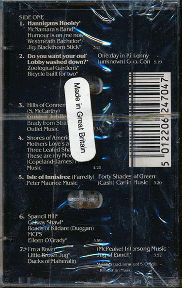 Sean O'Neill Band - Irish Drinking Songs (TAPE) - PureSound Records