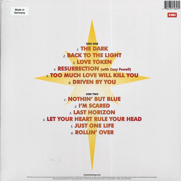 Brian May - Back To The Light (180g) (LP) - PureSound Records