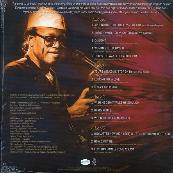 Bobby Womack - Live In London (RSD 2025) (2xLP) (180g) (LP) - PureSound Records