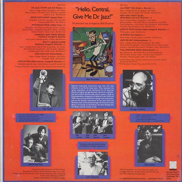 Bob Brozman - Hello Central Give Me Dr. Jazz (LP) - PureSound Records