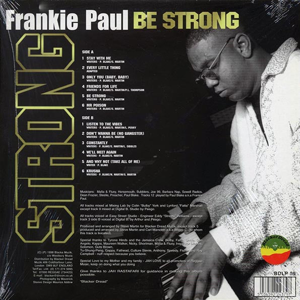 Frankie Paul - Be Strong (LP) - PureSound Records