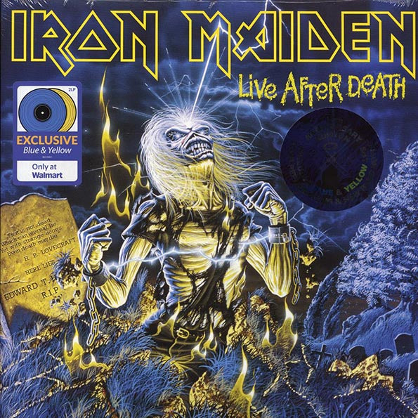 Iron Maiden - Live After Death (40th Anniv. Ed.) (2xLP) (yellow/blue vinyl) (LP) - PureSound Records