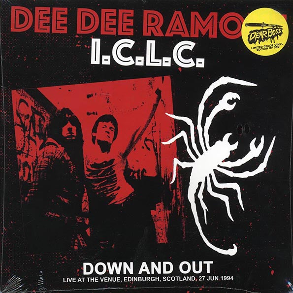 Dee Dee Ramone ICLC - Down And Out: Live At The Venue, Edinburgh, Scotland, 27 June 1994 (ltd. 300 copies made) (LP) - PureSound Records