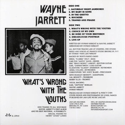 Wayne Jarrett - What's Wrong With The Youths (LP)
