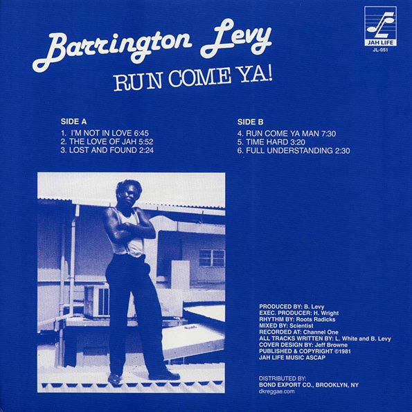 Barrington Levy - Run Come Ya (LP) - PureSound Records
