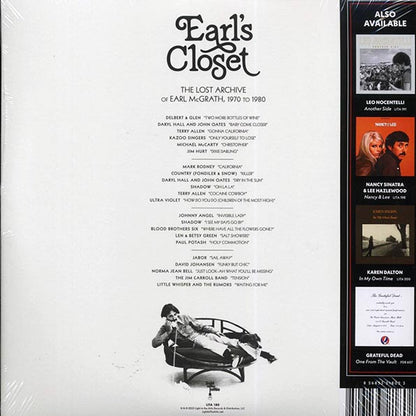 Daryl Hall & John Oates, Kazoo Singers, Delbert & Glen, Terry Allen, Etc. - Earl's Closet: The Lost Archive Of Earl McGrath, 1970 To 1980 (ltd. ed.) (2xLP) (LP) - PureSound Records
